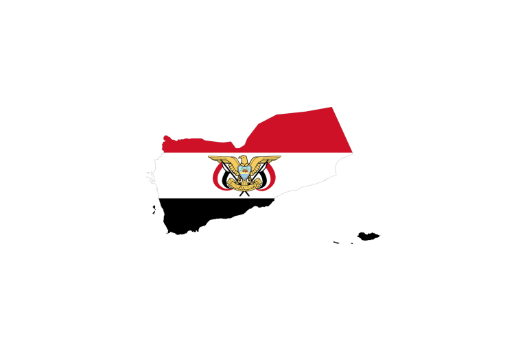 Jemen granica flaga