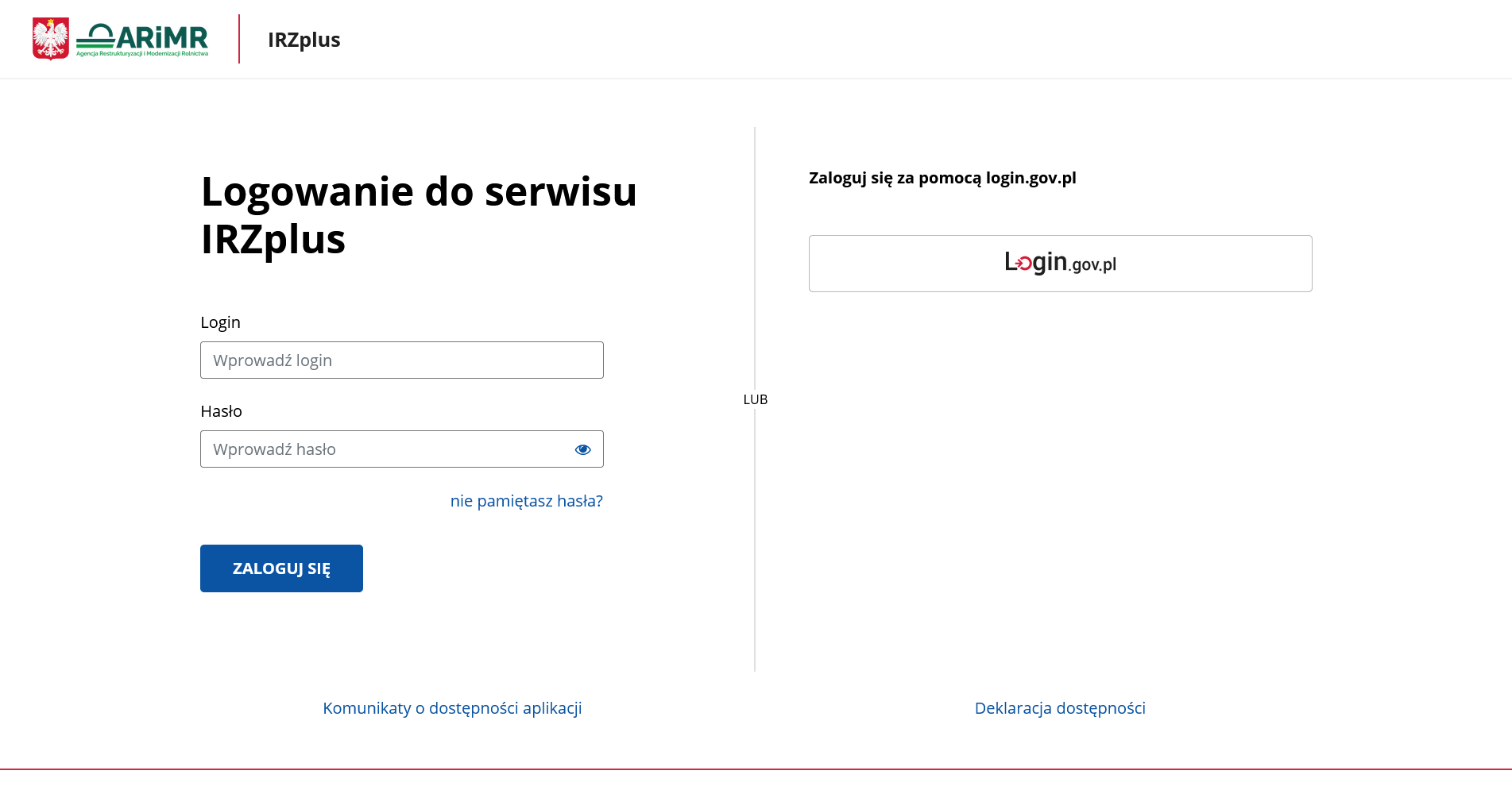 Niedostępność serwisów...